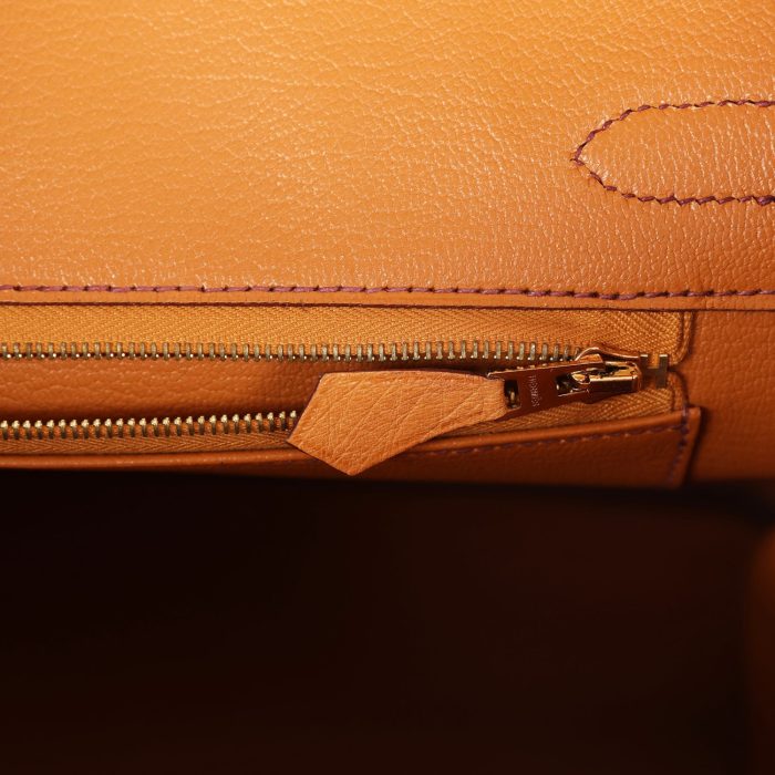 Handmade Bag HB 30 Gold Ostrich Gold Hardware：圖片 8