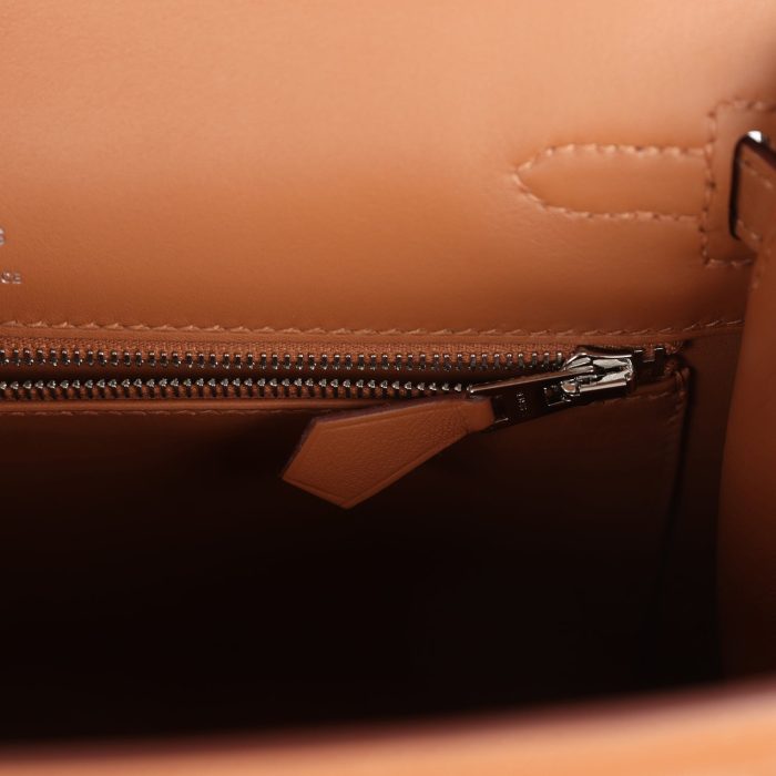 Handmade HKS 25 Gold Swift and Ecru Toile Palladium Hardware - 图片 8