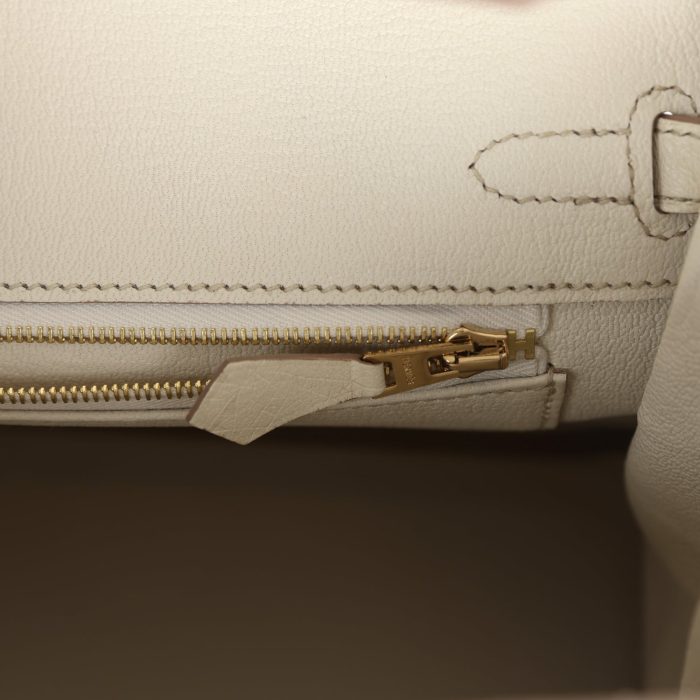 Handmade Bag HB 25 Beton Ostrich Gold Hardware - 图片 7