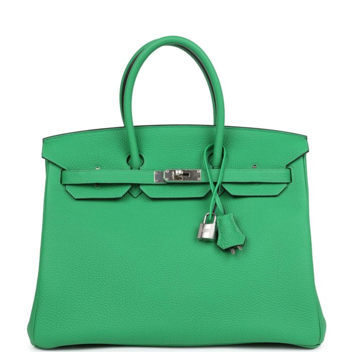 Handmade Bag HB 35 Bambou Togo Palladium Hardware