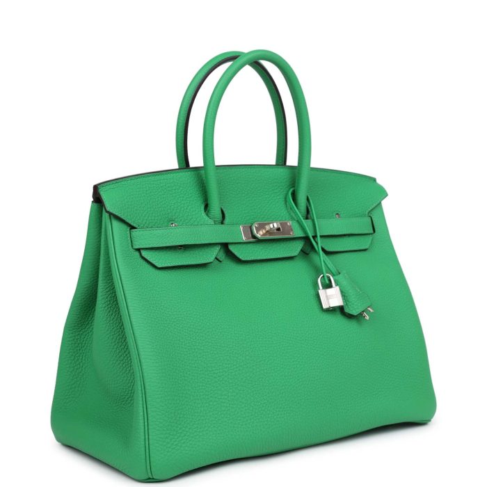 Handmade Bag HB 35 Bambou Togo Palladium Hardware - 图片 2