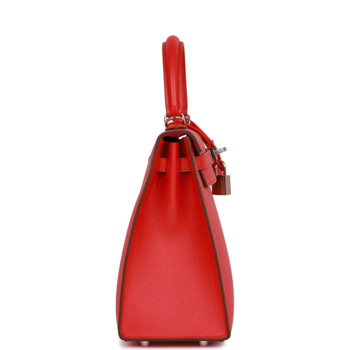 Handmade HKS 25 Rouge de Coeur Verso Epsom Palladium Hardware - 图片 3