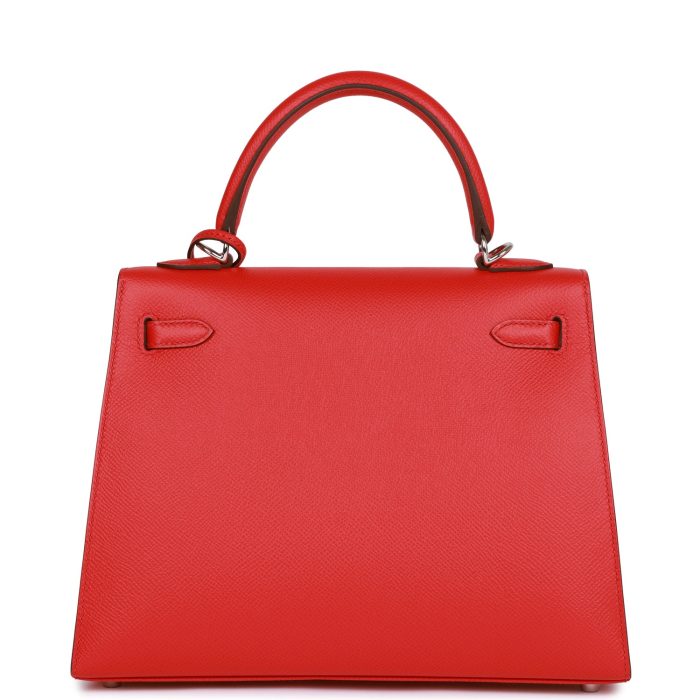 Handmade HKS 25 Rouge de Coeur Verso Epsom Palladium Hardware - 图片 4