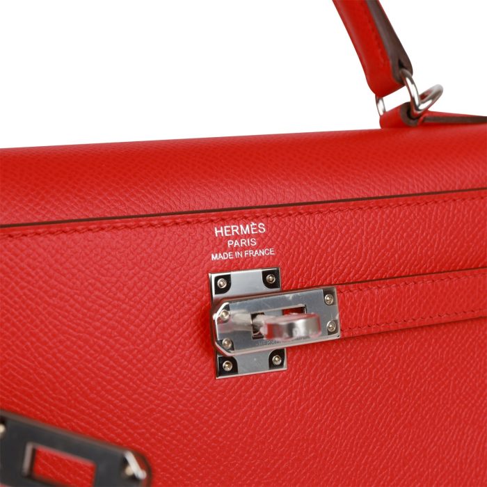 Handmade HKS 25 Rouge de Coeur Verso Epsom Palladium Hardware - 图片 7