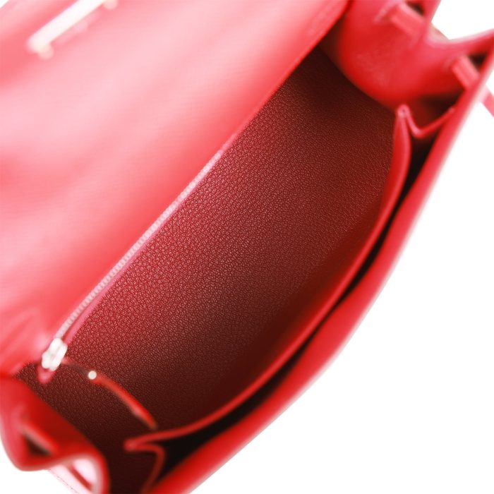 Handmade HKS 25 Rouge de Coeur Verso Epsom Palladium Hardware - 图片 8