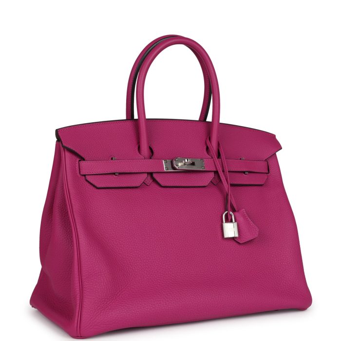 Handmade Bag HB 35 Rose Pourpre Togo Palladium Hardware：圖片 2
