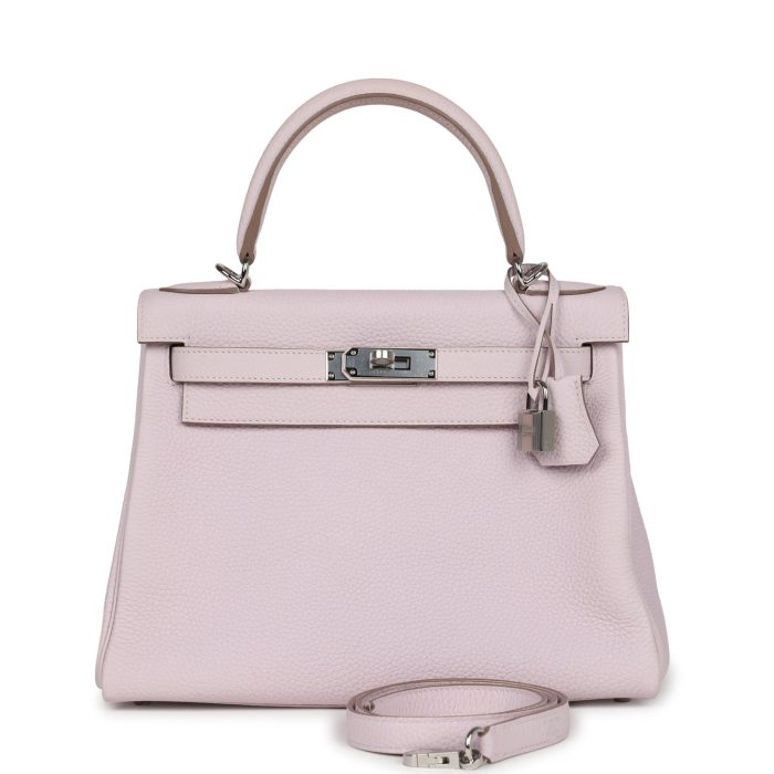 Handmade HKR 28 Mauve Pale Clemence Palladium Hardware
