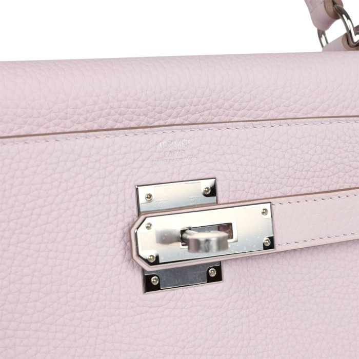 Handmade HKR 28 Mauve Pale Clemence Palladium Hardware - 图片 7