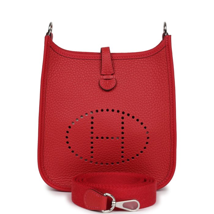 Handmade Bag HE TPM Vermillion Clemence Palladium Hardware