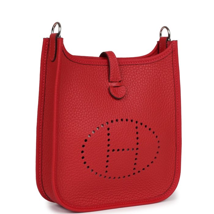 Handmade Bag HE TPM Vermillion Clemence Palladium Hardware - 图片 3