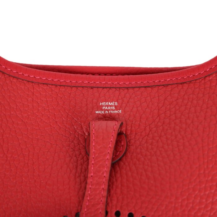 Handmade Bag HE TPM Vermillion Clemence Palladium Hardware - 图片 13