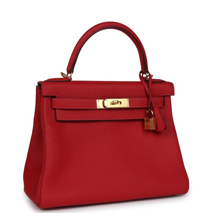 Handmade HKR 28 Vermillion Clemence Gold Hardware - 图片 2