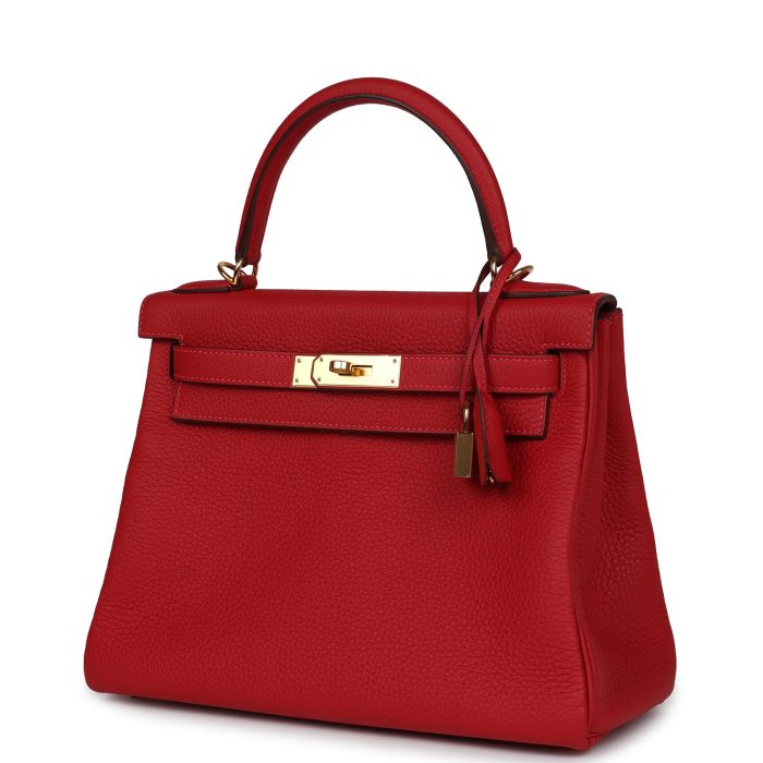 Handmade HKR 28 Vermillion Clemence Gold Hardware - 图片 3