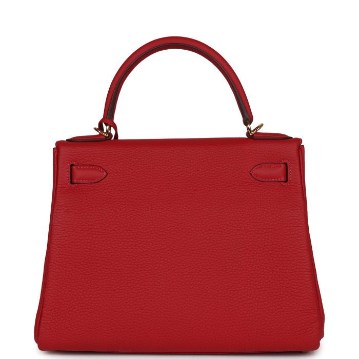 Handmade HKR 28 Vermillion Clemence Gold Hardware - 图片 5