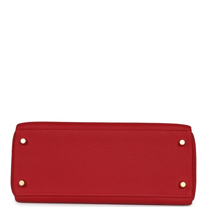 Handmade HKR 28 Vermillion Clemence Gold Hardware - 图片 6