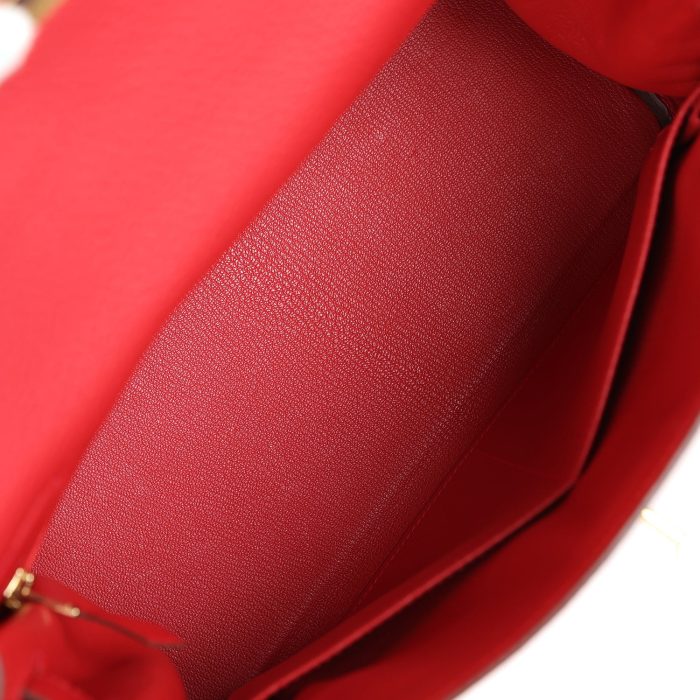 Handmade HKR 28 Vermillion Clemence Gold Hardware - 图片 8