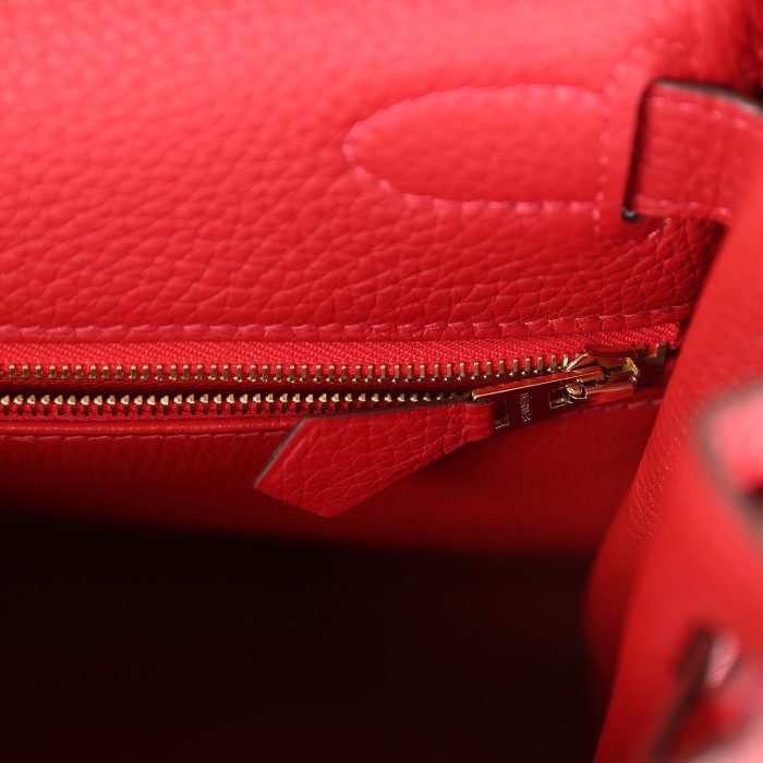 Handmade HKR 28 Vermillion Clemence Gold Hardware - 图片 9