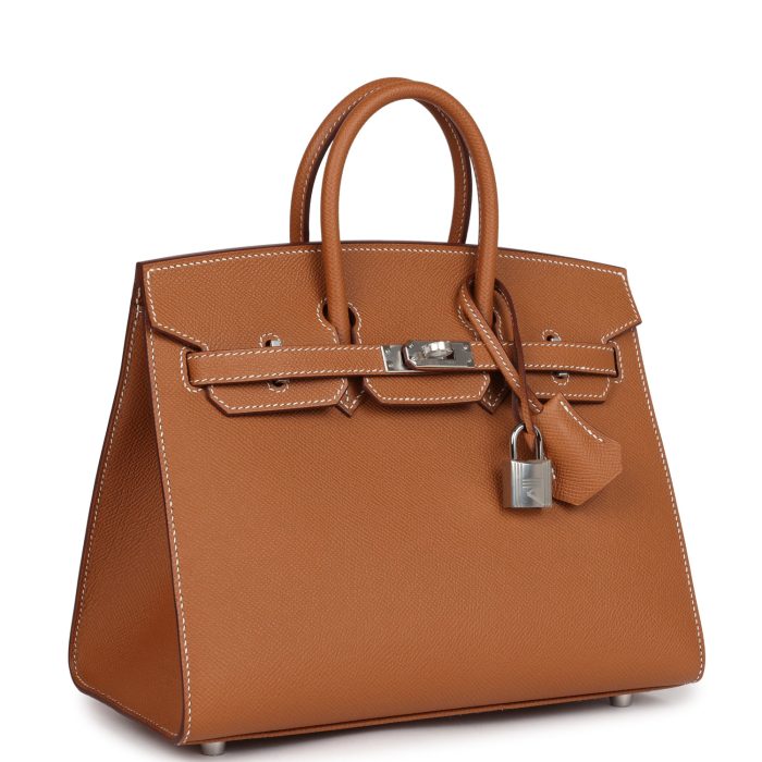 Handmade Bag HB Sellier 25 Gold Epsom Palladium Hardware - 图片 2