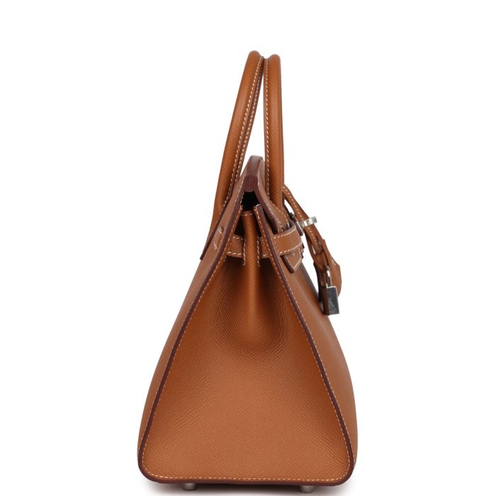 Handmade Bag HB Sellier 25 Gold Epsom Palladium Hardware - 图片 3