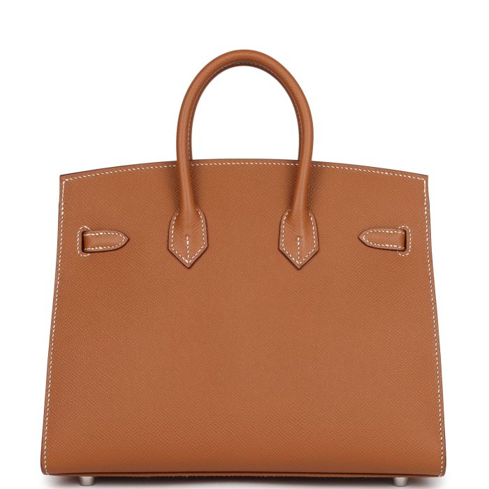 Handmade Bag HB Sellier 25 Gold Epsom Palladium Hardware - 图片 4