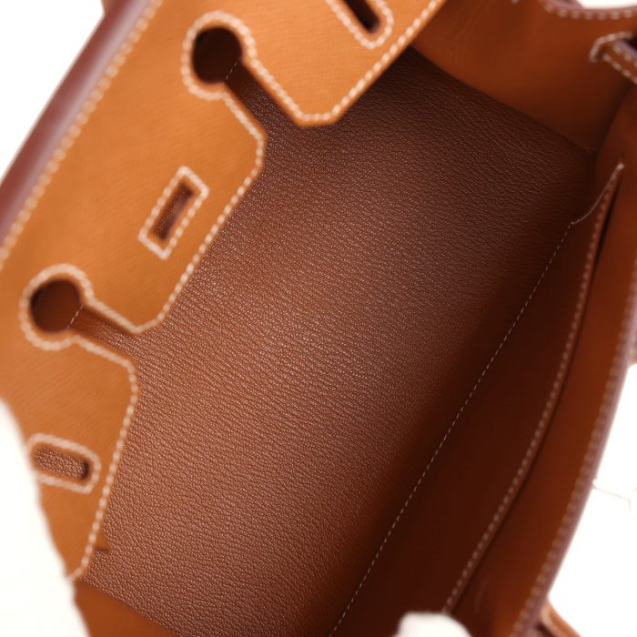 Handmade Bag HB Sellier 25 Gold Epsom Palladium Hardware - 图片 7