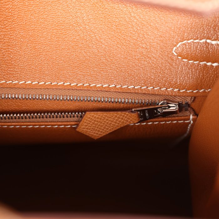 Handmade Bag HB Sellier 25 Gold Epsom Palladium Hardware - 图片 8