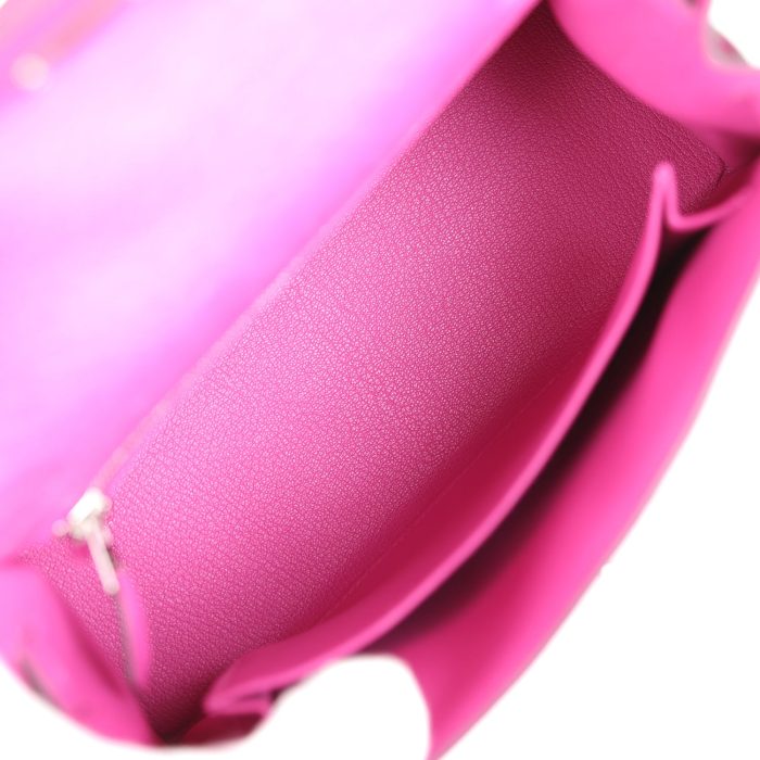 Handmade HKS 25 Rose Pourpre Ostrich Palladium Hardware - 图片 9