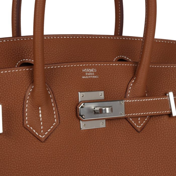Handmade Bag HB 30 Gold Togo Palladium Hardware - 图片 6