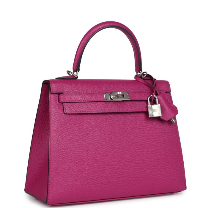 Handmade HKS 25 Rose Pourpre Epsom Palladium Hardware - 图片 2