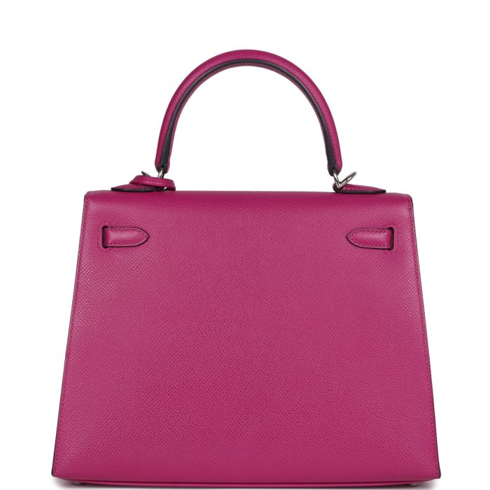 Handmade HKS 25 Rose Pourpre Epsom Palladium Hardware - 图片 4