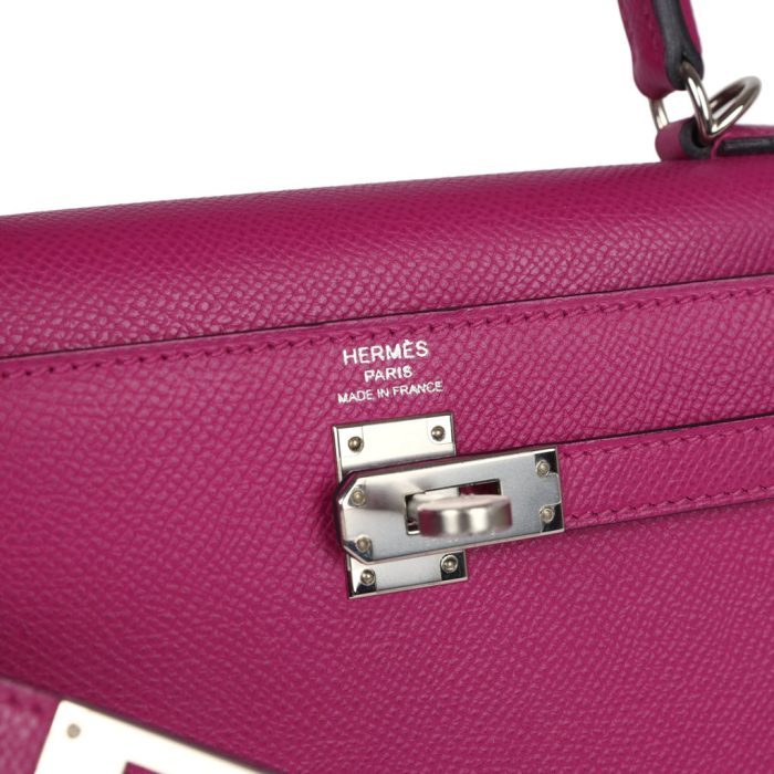 Handmade HKS 25 Rose Pourpre Epsom Palladium Hardware - 图片 6