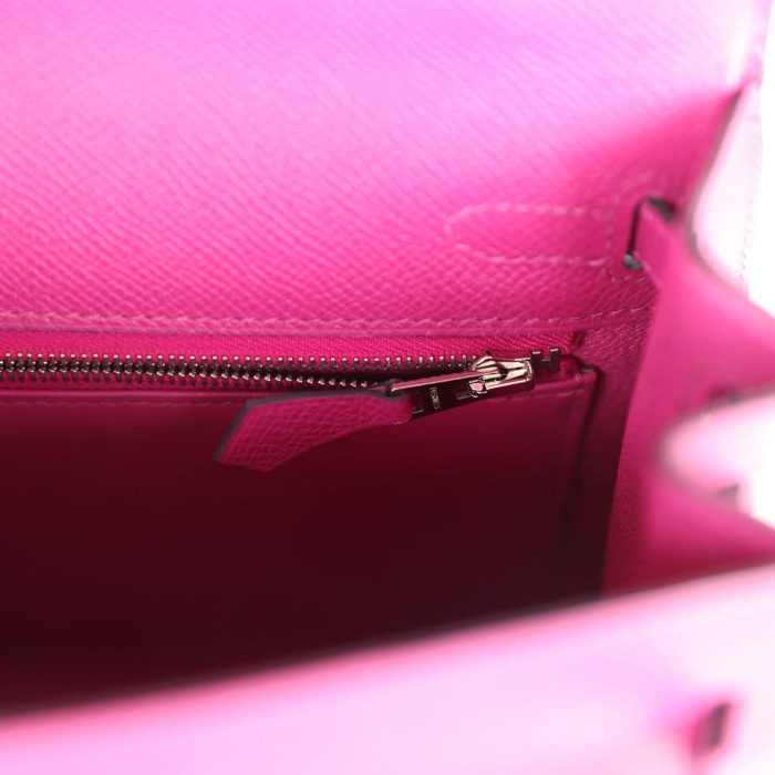 Handmade HKS 25 Rose Pourpre Epsom Palladium Hardware - 图片 8
