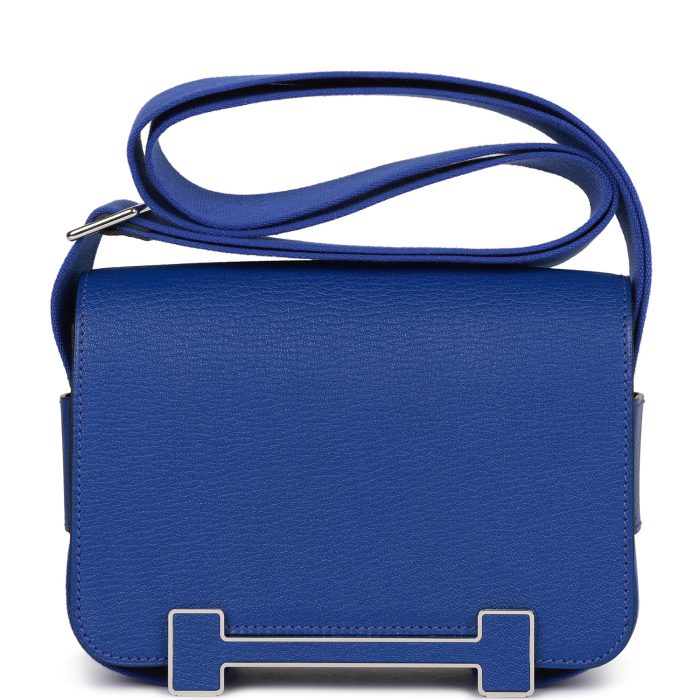 Handmade Bag HG Bleu Electric Chevre Palladium Hardware