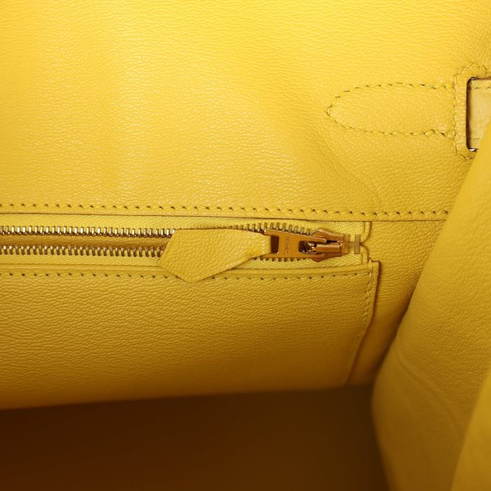 Handmade Bag HB 35 Mimosa Matte Porosus Crocodile Gold Hardware - 图片 8