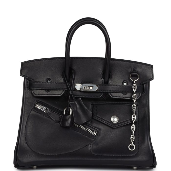 Handmade Bag HLEB Rock 25 Black Volupto Palladium Hardware