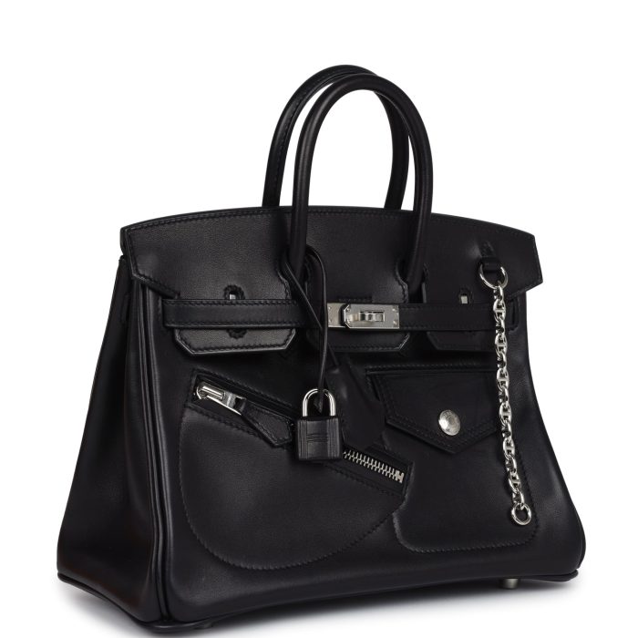 Handmade Bag HLEB Rock 25 Black Volupto Palladium Hardware - 图片 2