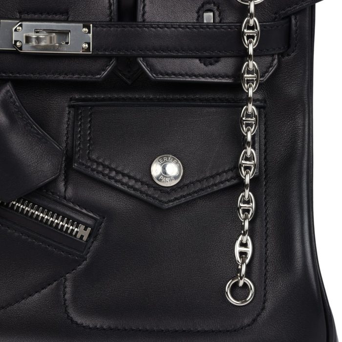 Handmade Bag HLEB Rock 25 Black Volupto Palladium Hardware - 图片 6
