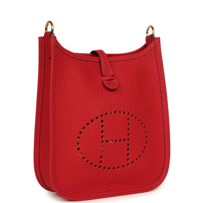 Handmade Bag HE TPM Vermillion Clemence Gold Hardware - 图片 2