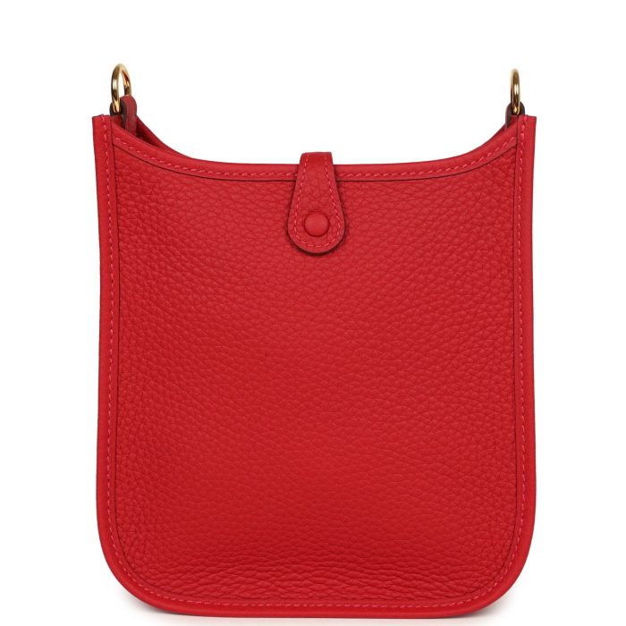 Handmade Bag HE TPM Vermillion Clemence Gold Hardware - 图片 5