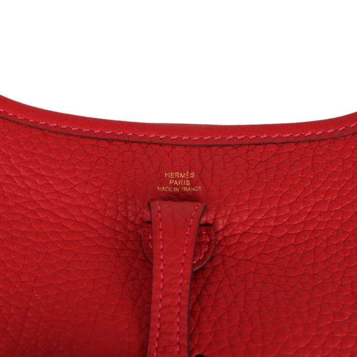 Handmade Bag HE TPM Vermillion Clemence Gold Hardware - 图片 7