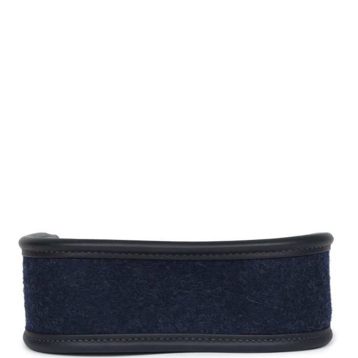 Handmade Bag HE TPM Bleu Nuit Feutre and Caban Swift Gold Hardware - 图片 6