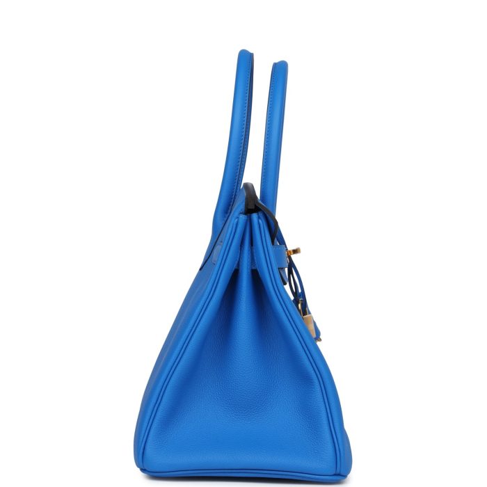 Handmade Bag HB 30 Bleu Hydra Togo Gold Hardware - 图片 6