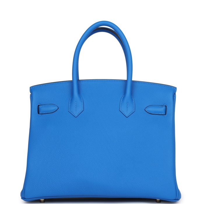 Handmade Bag HB 30 Bleu Hydra Togo Gold Hardware - 图片 7