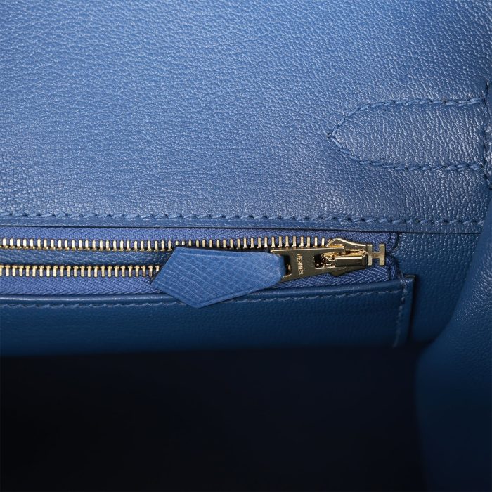 Handmade Bag HB 30 Bleu Brighton Epsom Gold Hardware