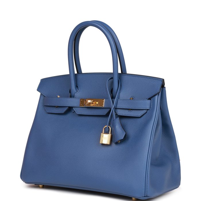 Handmade Bag HB 30 Bleu Brighton Epsom Gold Hardware - 图片 3