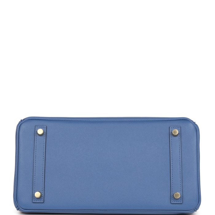 Handmade Bag HB 30 Bleu Brighton Epsom Gold Hardware - 图片 5