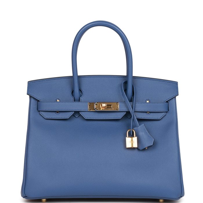 Handmade Bag HB 30 Bleu Brighton Epsom Gold Hardware - 图片 6
