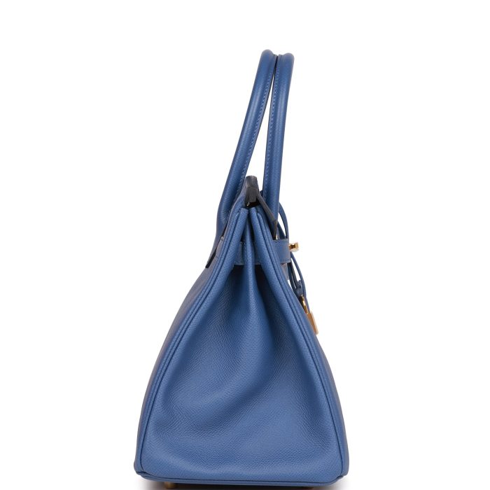 Handmade Bag HB 30 Bleu Brighton Epsom Gold Hardware - 图片 7