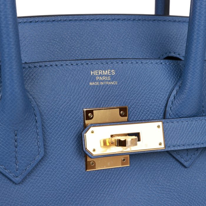 Handmade Bag HB 30 Bleu Brighton Epsom Gold Hardware - 图片 9