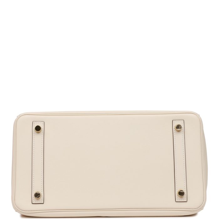Handmade Bag HCB 30 Nata, Chai and Cuivre Swift Gold Hardware - 图片 5
